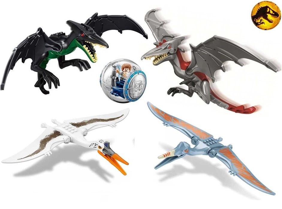 Dinozauri tip Lego de 30cm: Pteranodon sau Quetzalcoatlus