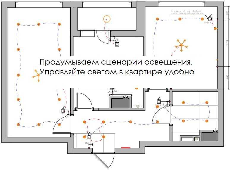 Профессиональный дизайн-проект: Планы мебели, электрики, сантехники
