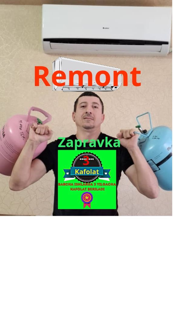 Ремонт кондиционеров , Remont Konditsioner sergeli, Zapravka Frion