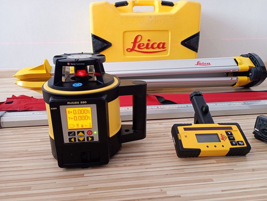 Nivelă laser Leica Rugby 880, dublă pantă