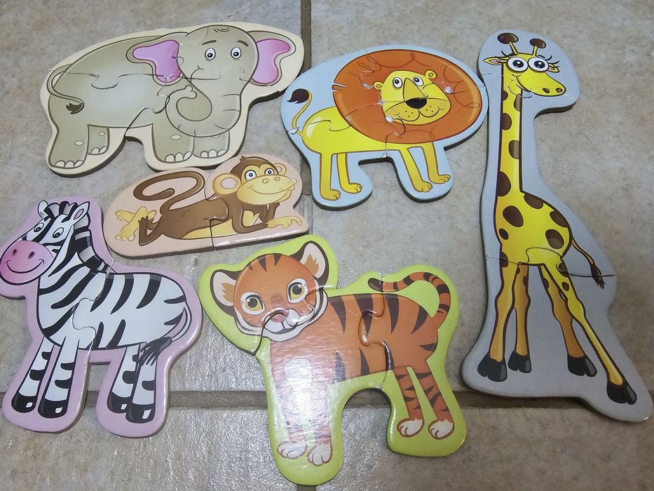 Set lot puzzle bebe 2 ani plus 2+