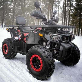 Бензиново ATV 200 кубика Shark Black & Red с LED дисплей