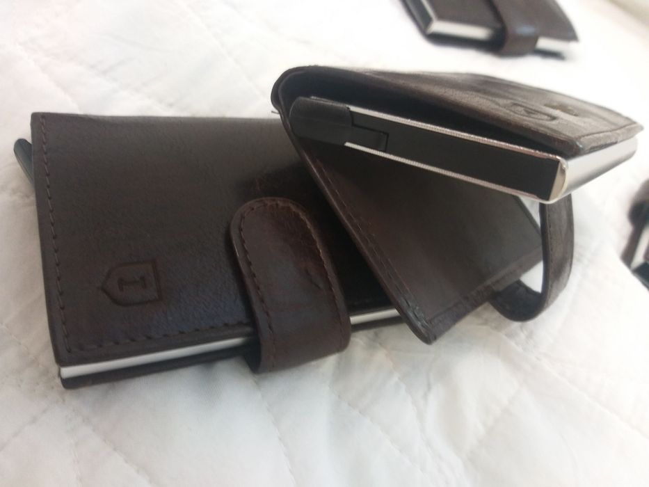Portcard RFID/portofel piele