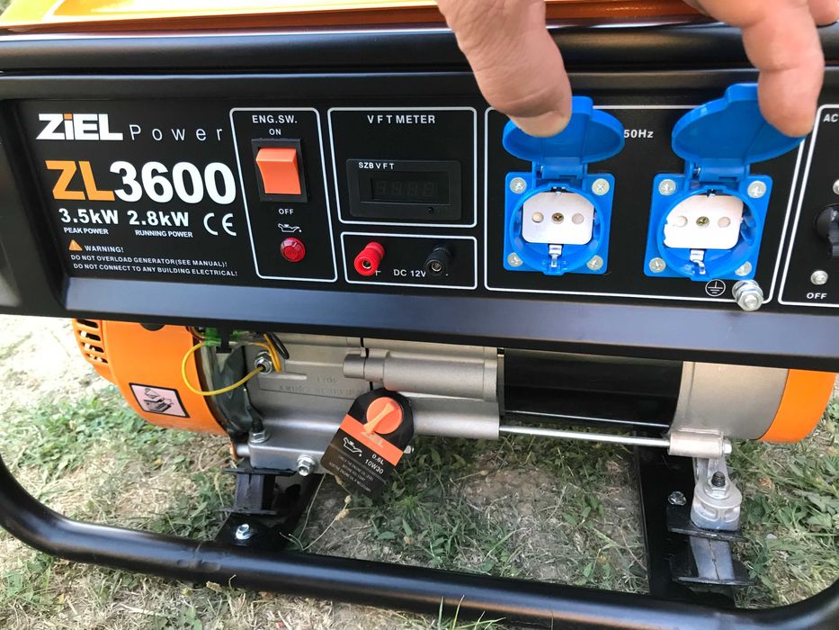 Бензинов Генератор ZIEL Power ZL3600 – 3.5kW / 2.8kW,нов
в гаранция