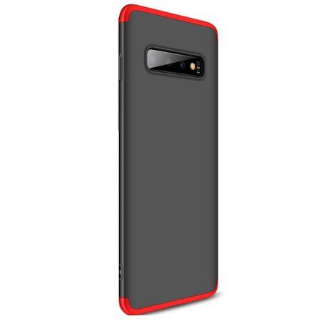 Husa pentru Samsung Galaxy S10, GloMax 360 Negru-Rosu