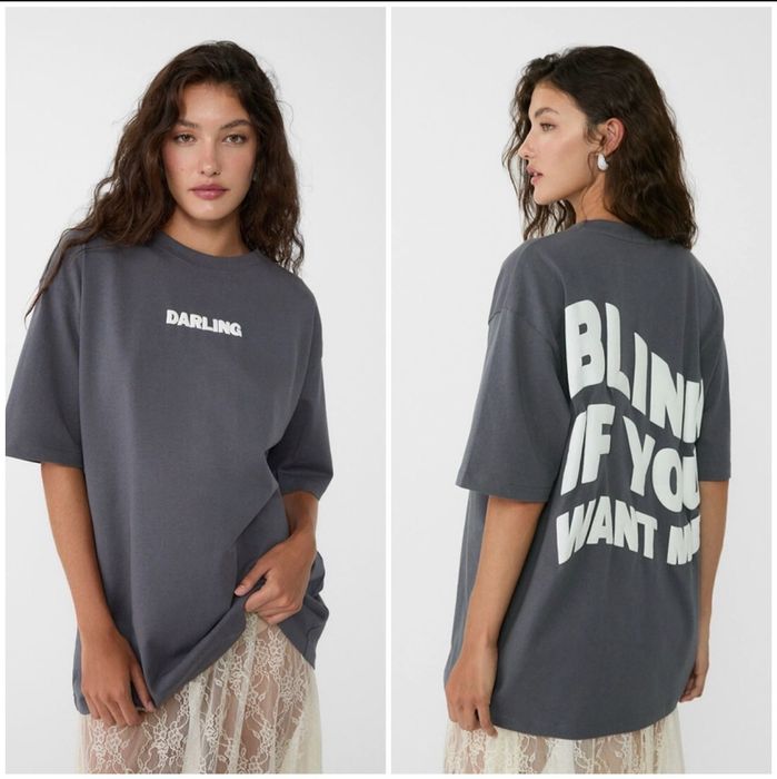 Tricou oversized , femei - Stradivarius - xs
