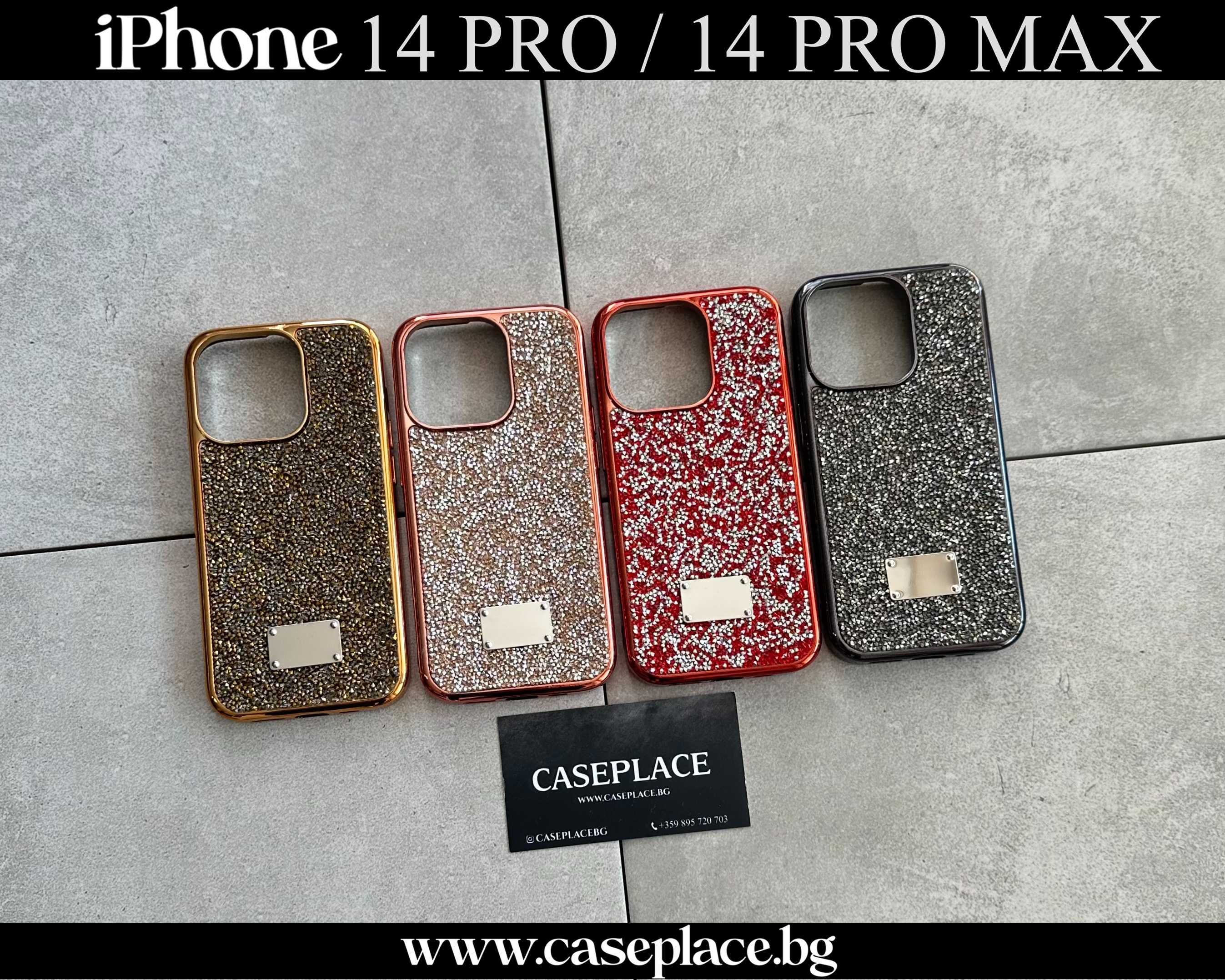 Swarovski Силиконов Кейс iPhone 14 Pro Max 13 Pro Max 12 11 SE XS XR 8