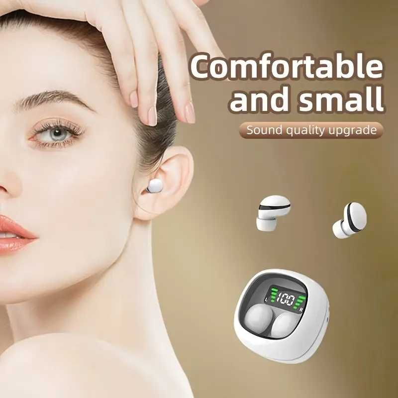 Безжични TWS Earbuds + LED кейс – нови, оригинални