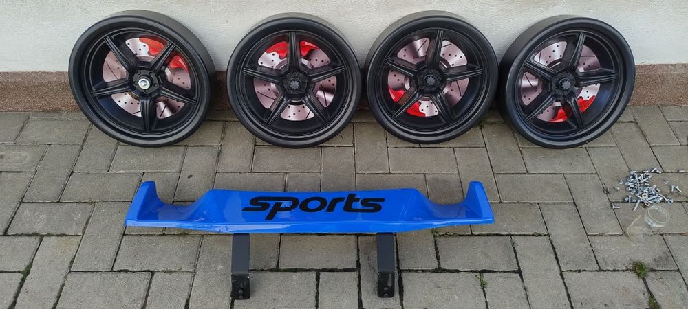 Vand roti și eleron pătuț mașină copii