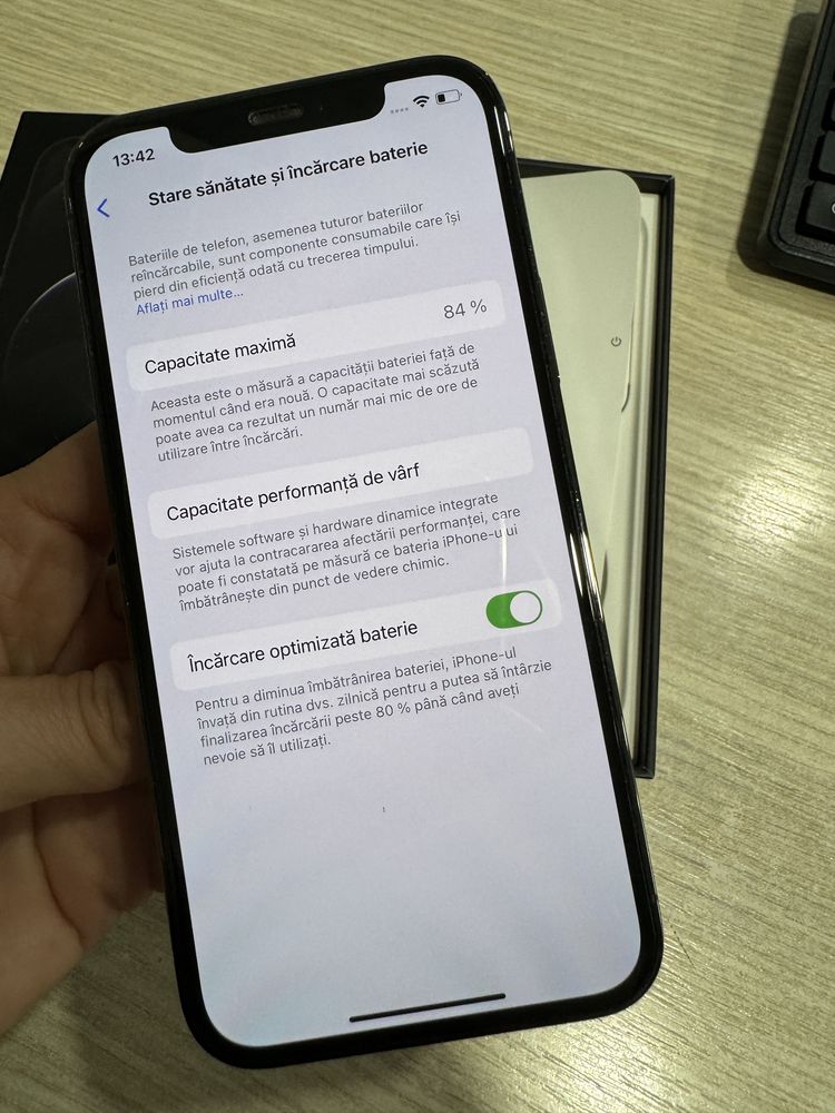 iPhone 12 Pro 5G, 128GB, Graphite, Impecabil/CA NOU!!!