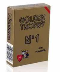 Покер карти Golden Trophy Modiano червен, син гръб по избор