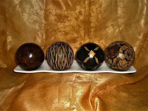 Decor scultura lemn, portelan, Mid Century Modern, Art Deco, vintage