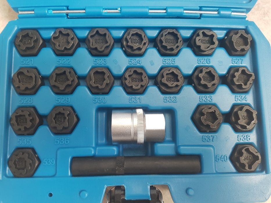 Глави за развиване на секретни болтове на VW AUDI SKODA SEAT BMW