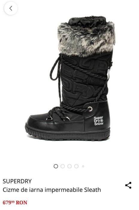 Cizme impermabile de iarnă- SuperDry
