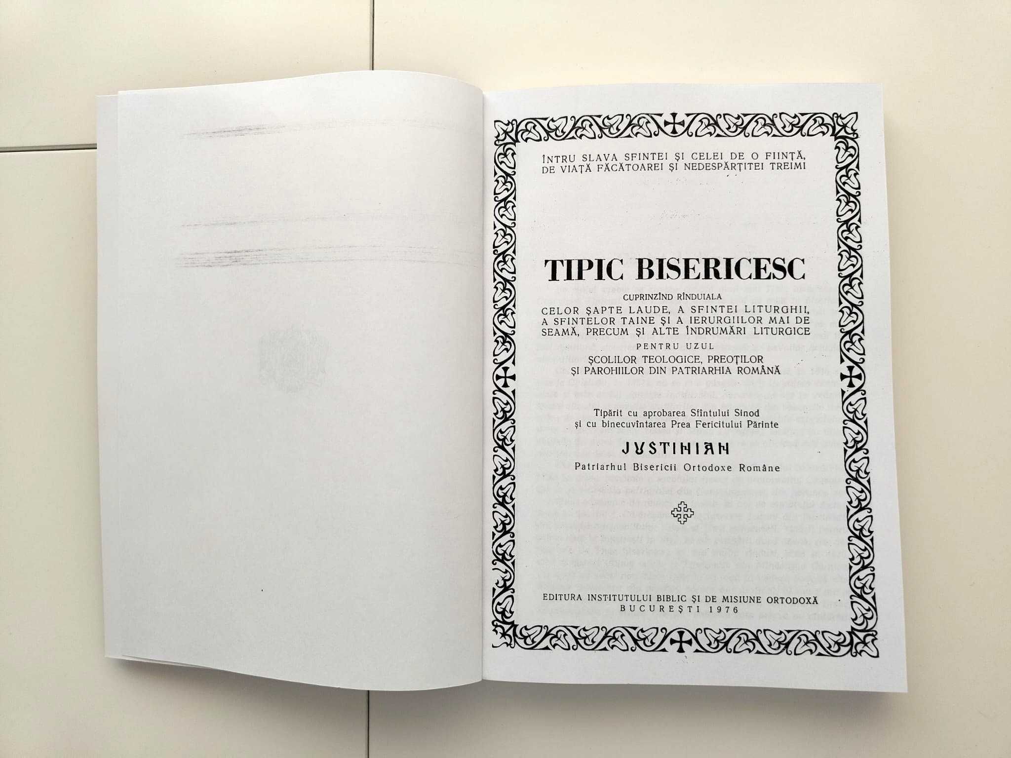 Tipic bisericesc 1976 - Teologie