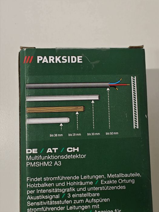 Detector multifuncțional PARKSIDE PMSHM2 A3 LEMN METAL