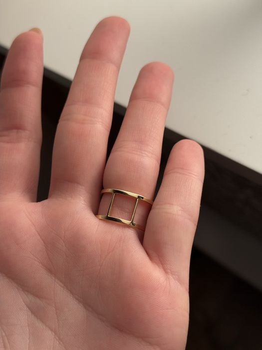 Inel aur 14k duo cu pietre