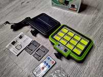 Lampa solara 144 LED-uri senzor de miscare si telecomanda, Camping