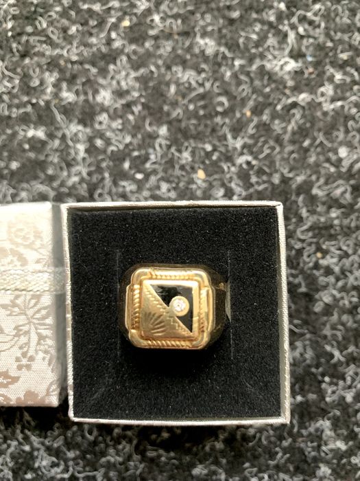 Inel, Ghiul din Aur 14 k cu Diamant