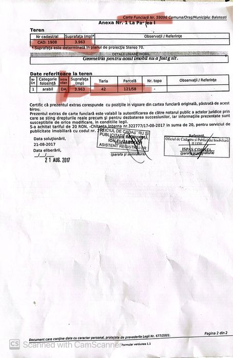 Teren de vanzare Saftica Balotesti iesire la garla