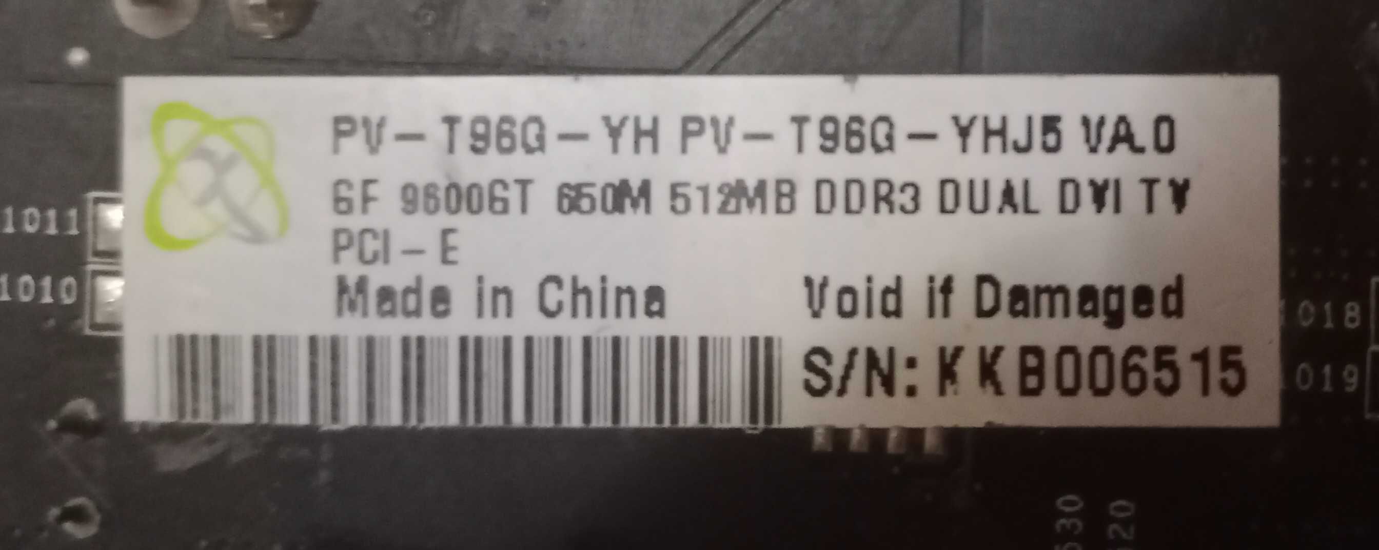 Nvidia 9600gt 512mb ddr3