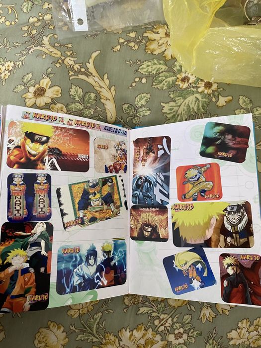 Альбом с наклейками. Для тик тока. Наруто, барби, чародейки, спанч боб