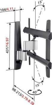 Стойка за телевизор, До 42 инча, 45 кг