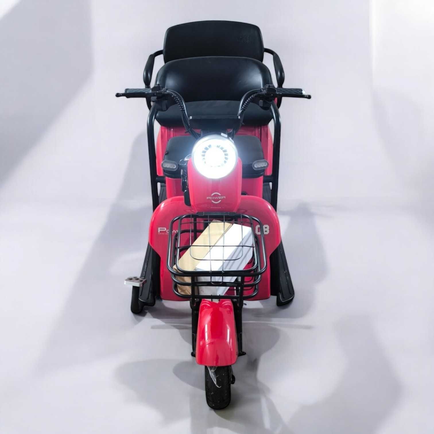 Електрическа Триместна Триколка LUX CAYENNE 2500W | 48V | 25AH | RED