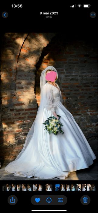 Rochie de mireasa tafta Amira Zair