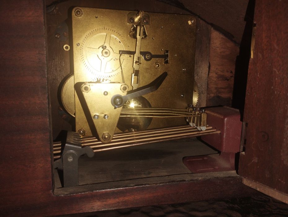 Ceas pendula de șemineu anii 50 cu pendul  Westminster