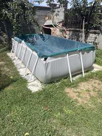 Piscina Intex Prism pompa filtrare plus scara și protecție