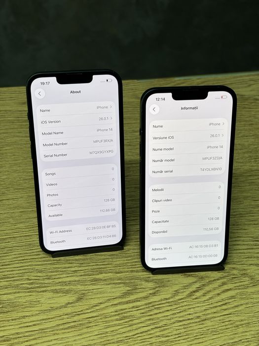 Iphone 14, memorie internă 128GB