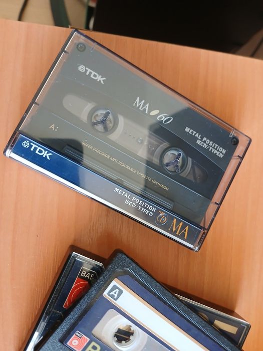 Lot de casete audio TDK MA Metal 60min și BASF FerroChrome poziția III
