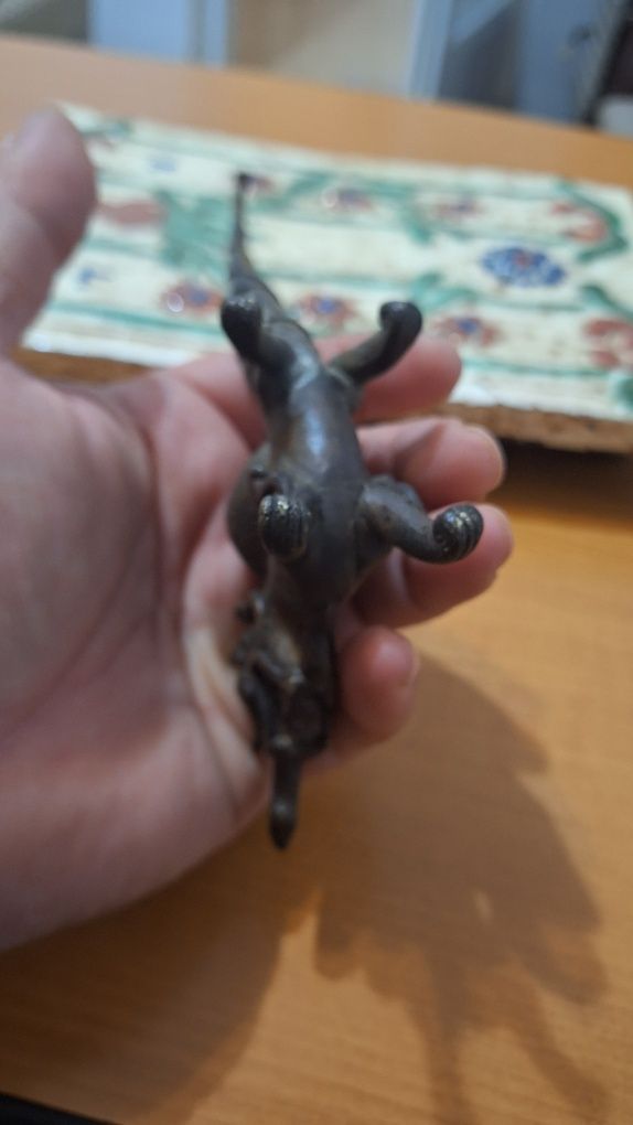 Colectie Vintage Asia-Pipa veche din Bronz,Dragon-piesa originala