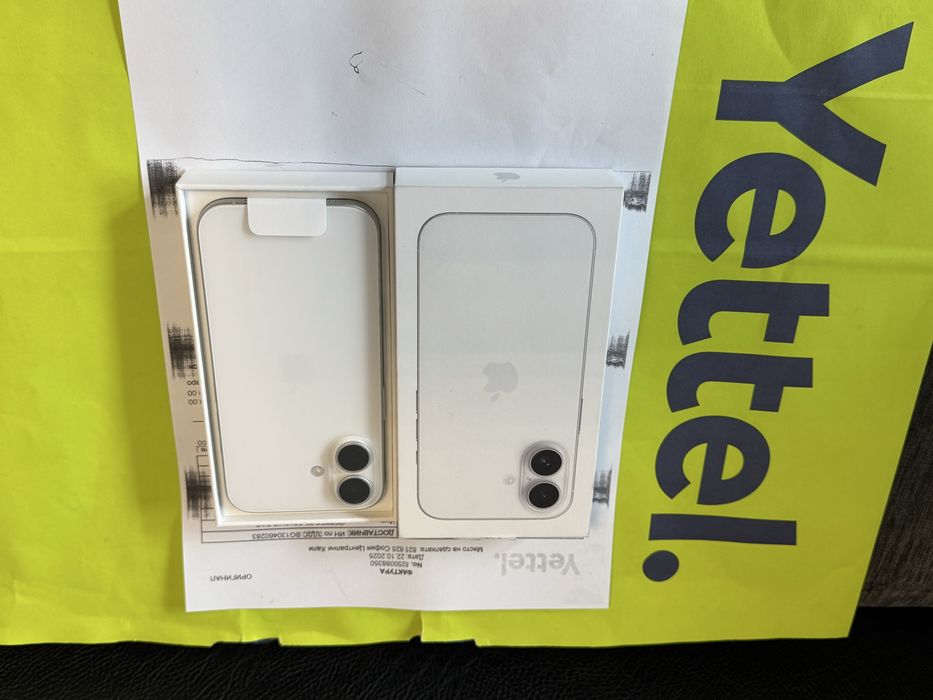 ЧИСТО НОВ 128GB iPhone 16 5G Yettel Гаранция 2028г. White