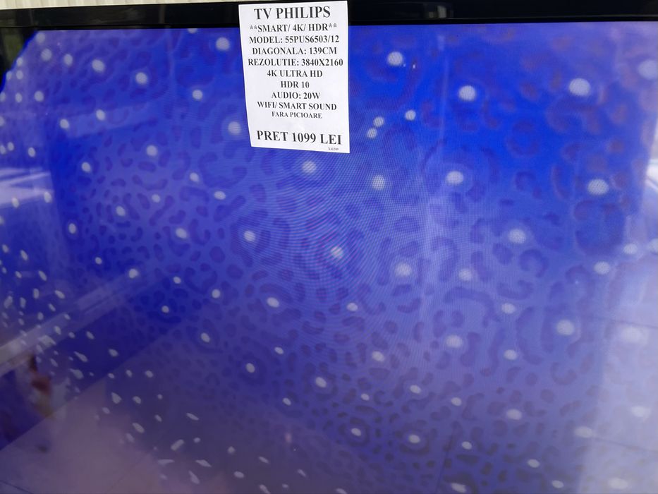 Amanet Royal CB: Tv Smart 4k 139cm Philips fara picioare