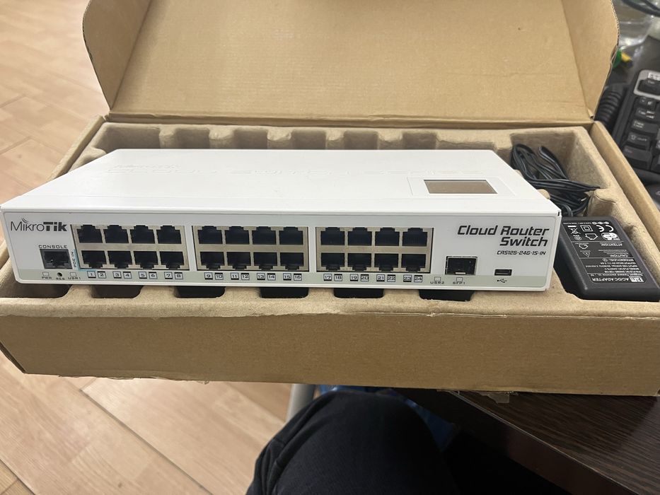 Микротик mikrotik управляемый коммутатор свич 24 порта
