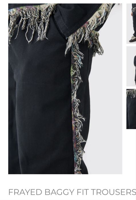 Pantaloni Baggy cu model raiat