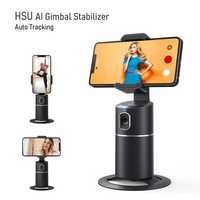 HSU AI Gimbal Stabilizer Държач за телефон с Aвтоматично Проследяванe