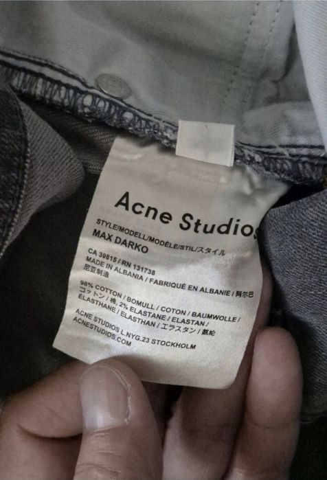 Blugi de lux Acne Studios, Bărbați - Drepti - W32/L32 - Suedia