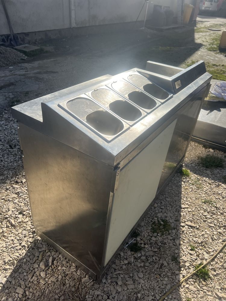 Masa inox Grill Blanco