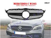 Предна Броня Черна Решетка AMG Mercedes C W205 Мерцедес АМГ Ц В205
