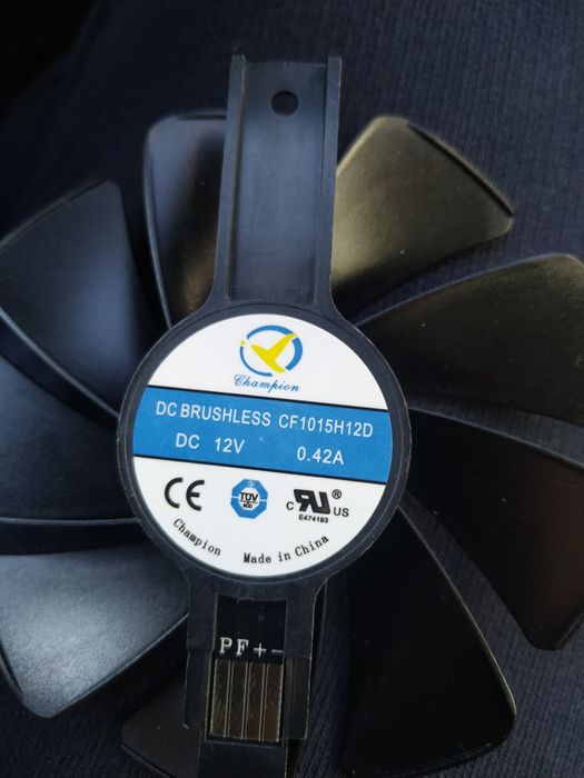 1015H12D Cooler Fan Sapphire Radeon NITRO 95mm, nou