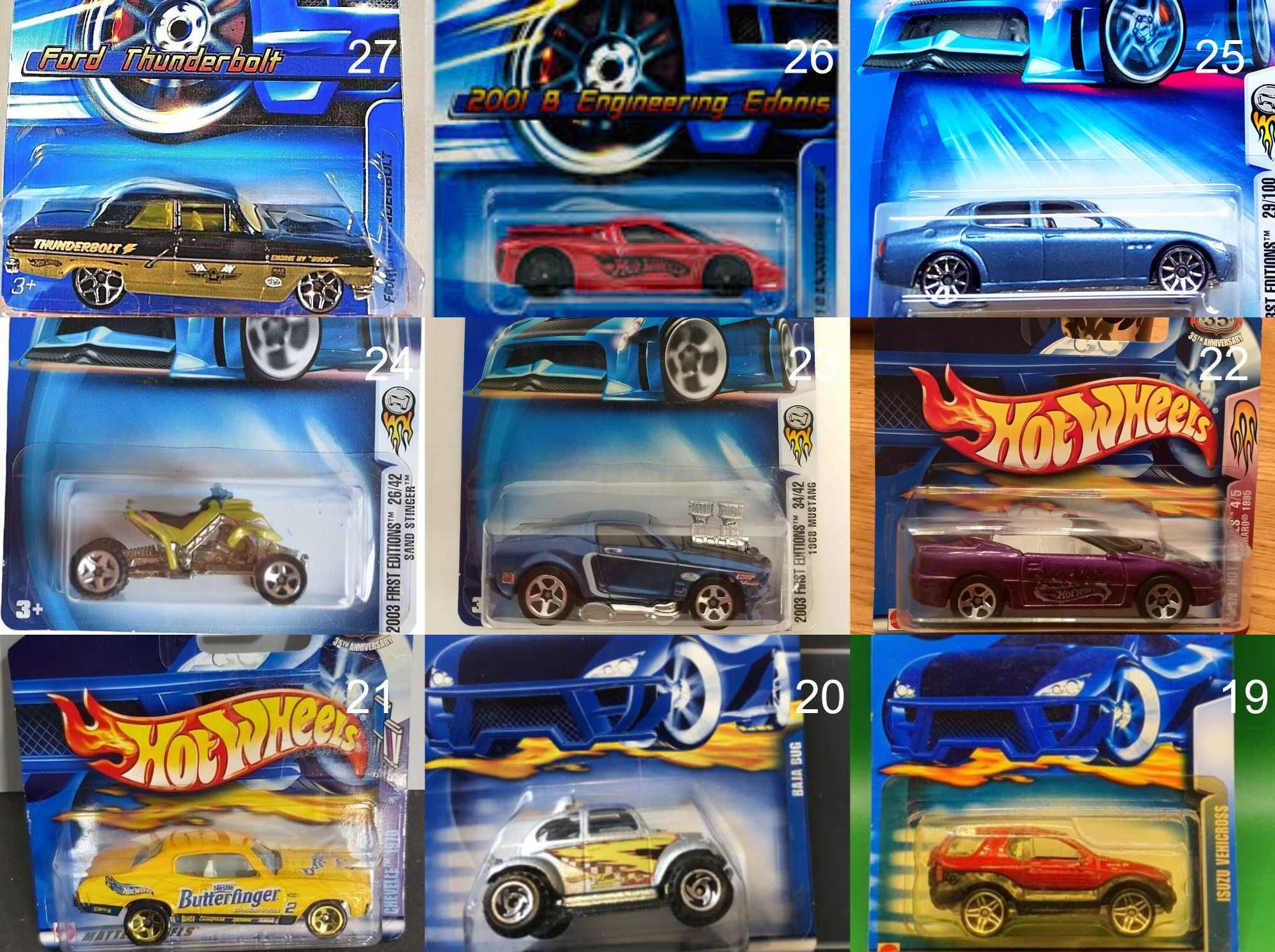 Метални колички Hot Wheels Хот Уиилс в мащаб 1:64 От различни години 2