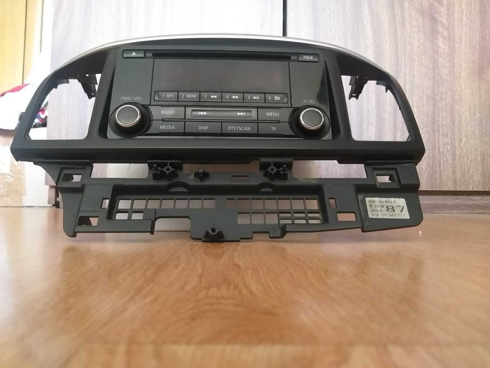 Магнитола  на лансер10 Lancer 10 x, рестайлинг  CD-MP3 -USB -AUX рамка