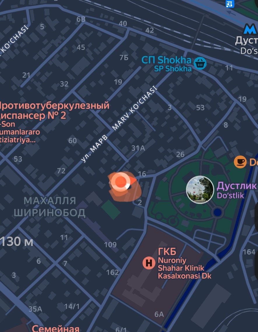 3 xonali + hovli supasi bilan Doʻstlik metrosi  Doʻstlik parkini yonid