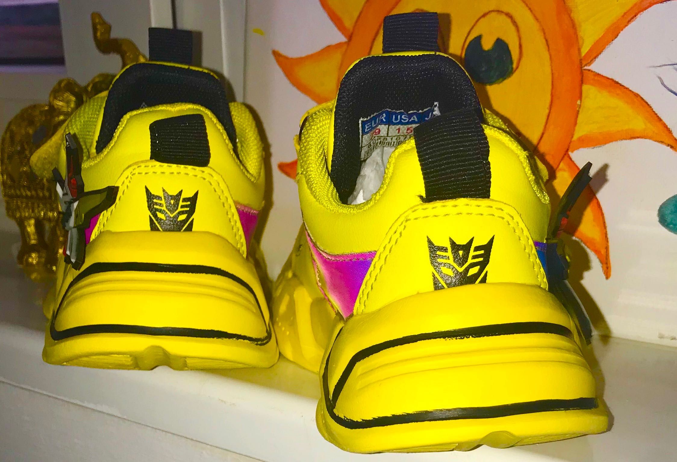 Pantofi fashion galbeni copii - transport gratuit