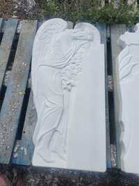 Cruci funerare  din ciment alb cu praf de marmura