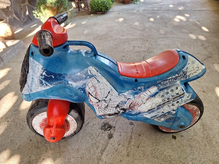 Vand motocicleta spiderman pt copii