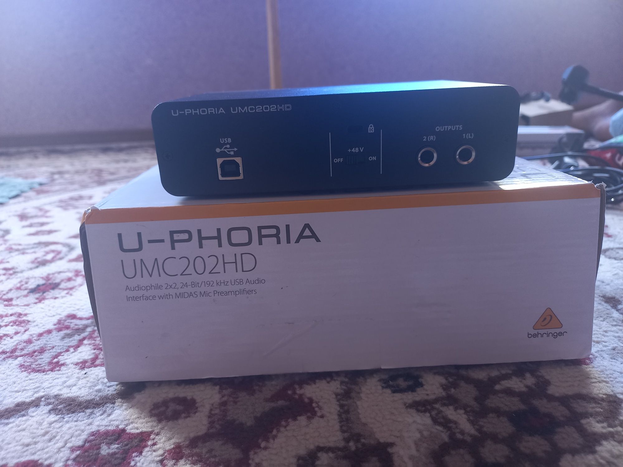 Sotiladi: Behringer U-PHORIA UMC202HD Audio Interface